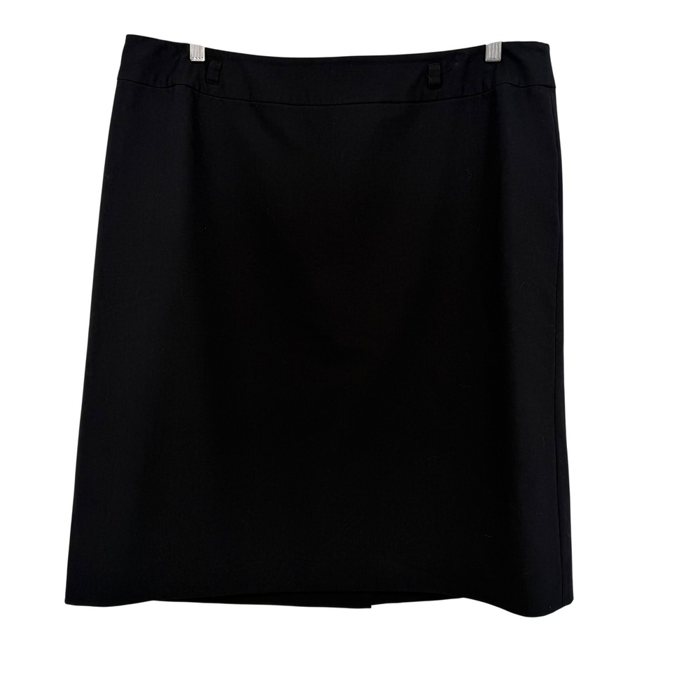 Pendleton Womens Black Pencil Skirt Sz 18 Lined Stretch Career Office Belt Loops